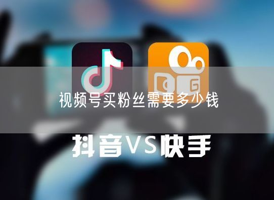 视频号买粉丝需要多少钱