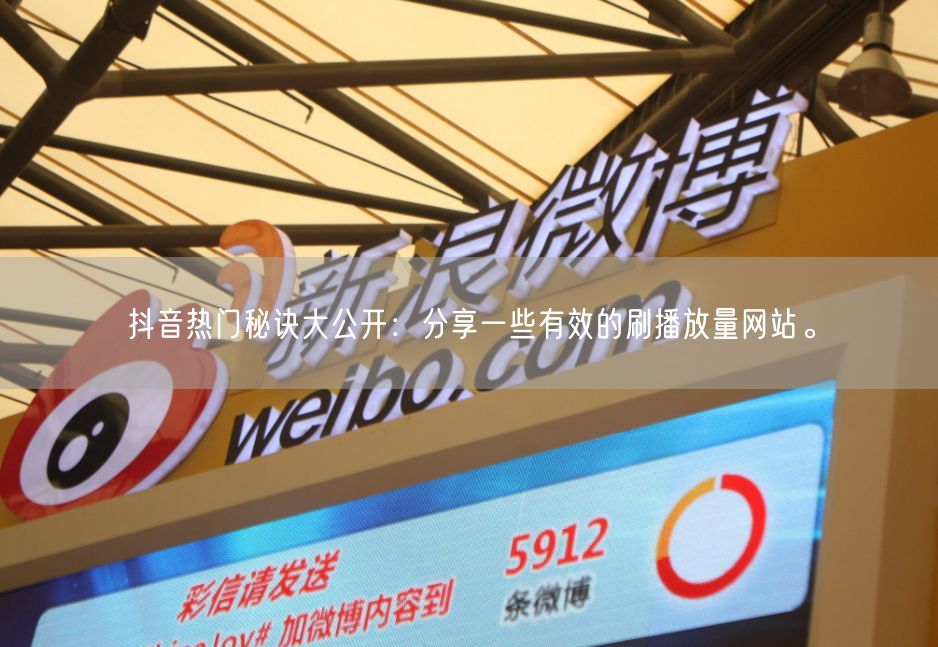 抖音热门秘诀大公开：分享一些有效的刷播放量网站。
